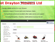 Tablet Screenshot of marketdraytonmowers.co.uk